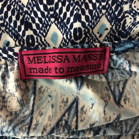 MELISSA MASSE Blue Geometric Print Knit Jumpsuit NEW Size 1X - Picture 4 of 9